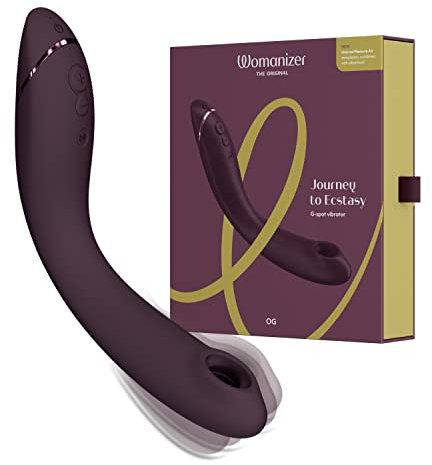 Womanizer OG Vibratore Stimolatore Punto G e Clitorideo | Giocattolo Succhia Clitoride Vibrante Donna Coppie | Impermeabile | Aubergine