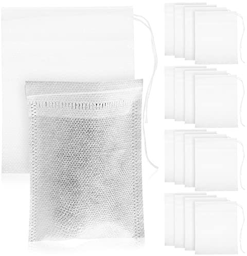 Happyyami 200 Piezas Bolsa De Té Bolsas De Infusor De Té Sueltas Té Más Empinado para Té Suelto Colador De Hojas De Té Bolsa De Decocción Tela No Tejida Medicina Tradicional China