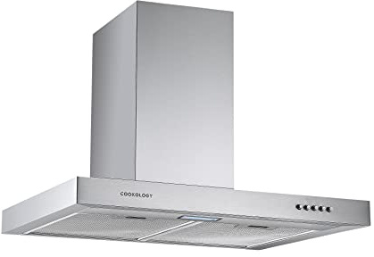 Cookology TSH601SS/A - A Energy Rated, Chimney Cooker Hood 60cm Kitchen Extractor Fan with LED Light, 3 Speed Settings - Stainless Steel