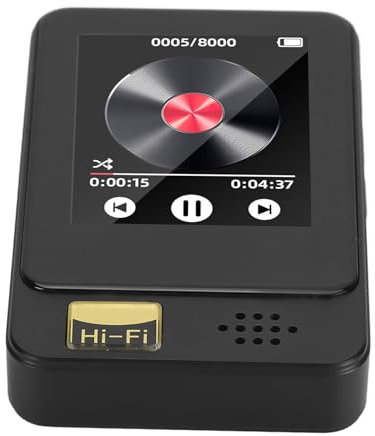 Reproductor MP3 con Bluetooth 5.0, Reproductor MP3 Spotify HiFi con Sonido sin Pérdidas, Pantalla Táctil de 1,77 Pulgadas, Reproductor MP3 MP4 con FM, Radio, Grabación, (con