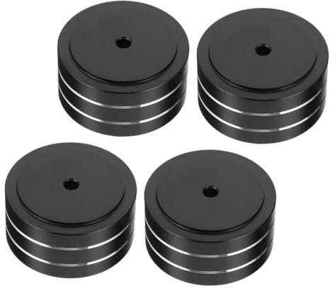 Hoement 4pcs Rubber Shock Absorption Feet for Speakers Minimize Vibration Noise Isolation Pads for Turntable Stands