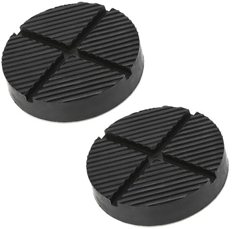 VZU 2 almohadillas de goma para gato de coche, almohadillas de goma para gato de carretilla con rayas de ranura cruzada, almohadilla de goma para gatos de elevación, almohadilla estabilizadora