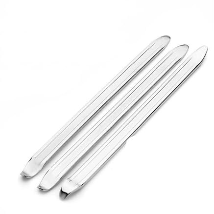 AMANDELIZABE 4 piezas de hierro de montaje, 30 cm, palancas de desmontaje de neumáticos de acero de alta resistencia, herramienta de montaje de neumáticos para motocicleta, bicicleta, carro o scooter,