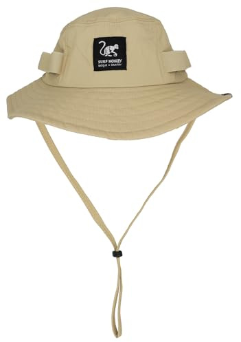 Avtagbart rep Safari-hatt/Upf50/vattentät/återvinningsbar/storlek S/M och L/XL, Beige, S-M