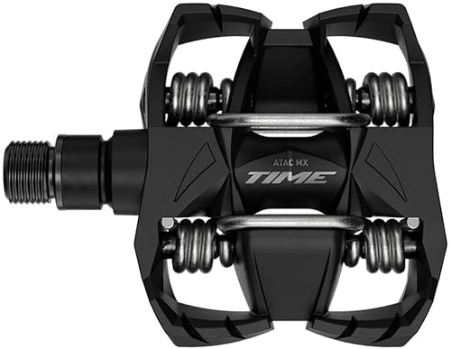 Time MX Pedals - Dual Sided Clipless with Platform, Aluminum, 9/16, Black,