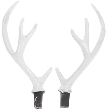GALPADA 2paare Kunstgeweihe Selber Machen Beflocktes Material für Diy-haaraccessoires Geeignet als Zubehör für Stirnbänder und Haarbänder