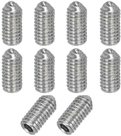 10 Stück Innensechskant-Federkugelkopf-Gewindestifte aus Edelstahl 304(M8x12mm)