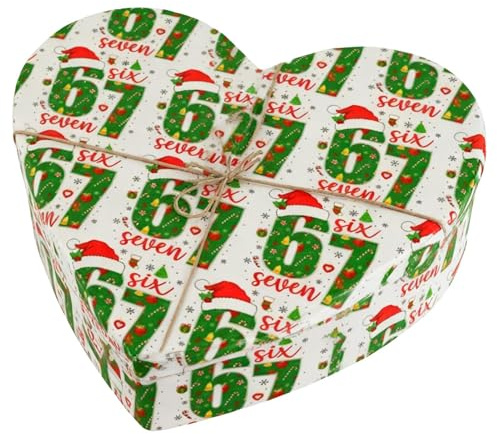 Geschenkpapier, 67 Meme Lustiges Weihnachtsgeschenkpapier, Neuheit Weihnachten Sechs Sieben Meme Geschenkpapier Rolle, für Geburtstagsfeier, Urlaub, Geschenk, Freunde, Familie, Kollegen