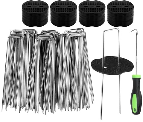Estacas para Jardinería - Clavos Metálicos Galvanizados,50 Piezas Estacas Antioxidante - para Exterior Jardín Sendero Granja Patio Entrada Valla Césped