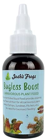 Josh's Frogs Bugless Boost Carnivorous Plant Food, Ready to Use Liquid Fertilizer for Venus Flytraps, Sundews, Pitchers, 2 fl. oz.