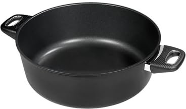 Original Gundel GUSS-BRATEN-TOPF, Ø 32 cm, Höhe 11,5 cm, BIOTAN-Oberfläche, backofenfeste Griffe