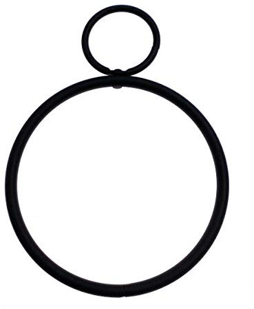 Drapierring Dekoring SCHWARZ, Innen Ø 35/100 mm, zum Drapieren von Gardinenstoffen, 1 Stück