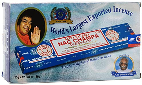Satya Nag Champa Incense Sticks 15 gms (Special 12 Pack)