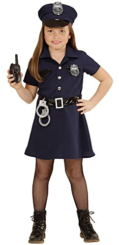W WIDMANN MILANO Party Fashion - Kinderkostüm Polizistin, Kleid, Uniform, Polizei Kostüm, Fasching