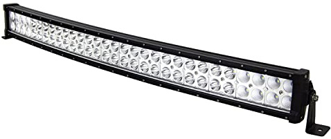 AUXTINGS 82 cm 180W Nebelscheinwerfer Gebogene LED Lichtleiste Flutlicht und Strahler für Geländewagen LKW SUV Allradantrieb,12V 24V