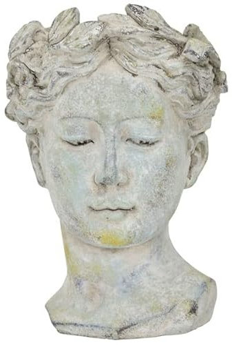 Unbekannt Garten BÜSTE Statue Frau Figur PFLANZTOPF BLUMENTOPF TERRAKOTTA Kopf PFLANZBÜSTE DR-1224