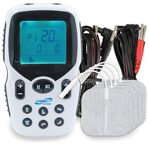 Carex Intensity at Home TENS Unit Muscle Stimulator, TENS Machine for Muscle Pain, Sciatica, Shoulder Recovery, and Physical Therapy, Includes Specific Settings for Back, Neck, and Body Pain