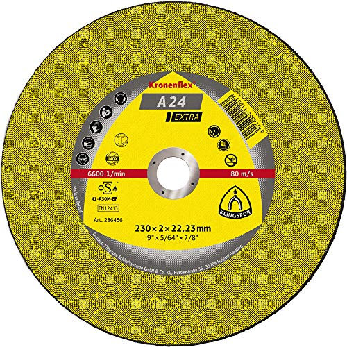 25 x Klingspor A 24 EX Trennscheiben, 115 x 3,2 x 22,23 mm gekröpft