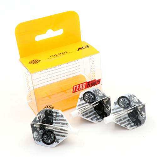 CUESOUL TERO AK4 Dart Flights Standard/Slim Form mit attraktivem Muster, 3er Set