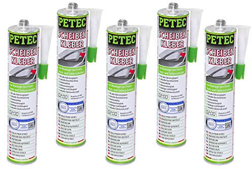 5x 310 ml PETEC Scheibenkleber Kartusche 83310 Kleber Scheibe Dichtmasse