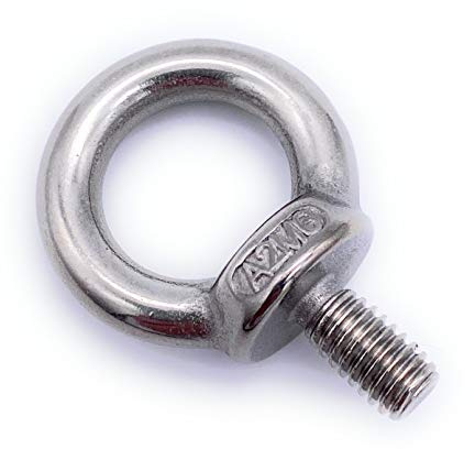 5 Stk. Ringschrauben Edelstahl V2A | M6 Ähnl. DIN 580 [Größe Wählbar M6 - M16] Augenschraube Oesenschraube Mit Außengewinde Ringösen Aus Rostfreiem Stahl (A2)