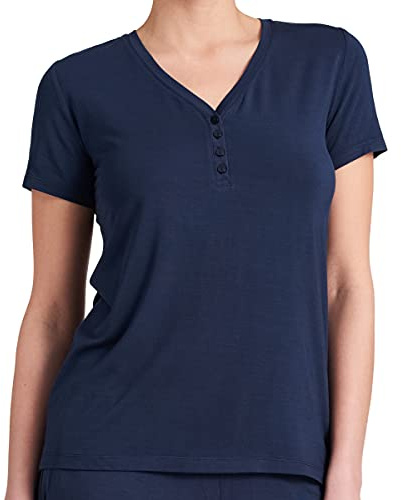 Schiesser Schlafshirt mit Knopfleiste