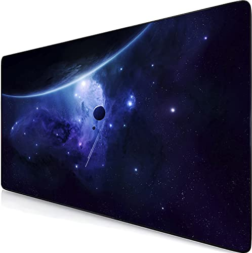 Retoo Alfombrilla de ratón XXL, 800 x 400 mm, Gran Alfombrilla para ratón con diseño de Cosmos, Alfombrilla de Escritorio, Alfombrilla de Mesa Grande, Superficie Especial, Mejora Velocidad precisión
