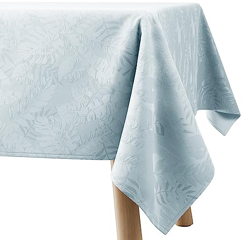 Filumi Tischdecke 130x180 cm Silber Abwaschbar Für Indoor Outdoor Monsteramuster Eris