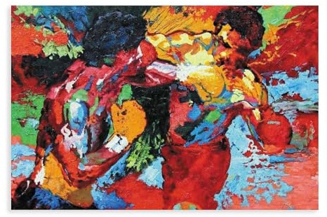 MURABE Rocky Balboa Vs Apollo Creed Film-Leinwand-Poster Schlafzimmer-Dekoration Sport-Landschaft Büro-Raum-Dekoration Geschenk Ungerahmt-Stil 12x18 Zoll (30x45cm)