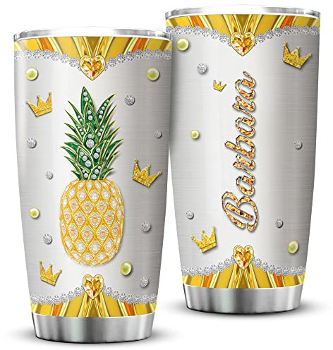 Tea Cup 590ml Thermal Coffee Cup Stainless Steel Insulated Travel Mug for Valentine's Day Christmas Dad Pineapple Custom