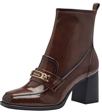 Tamaris dam eleganta stövletter 1–25320-43 svart, konjak, 38 EU