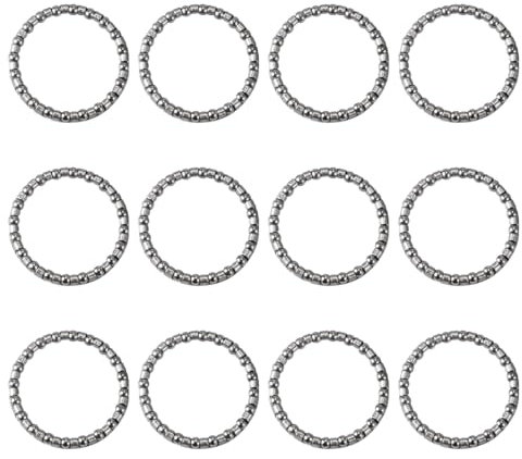SUJEBKC 12 Pezzi Parti di Biciclette Cuscinetto a Sfere per Bicicletta Anello a Sfera Spacer per Bicicletta Manovella Bici Manovella Bici Beach Cruiser limos Biciclette Elasticizzate