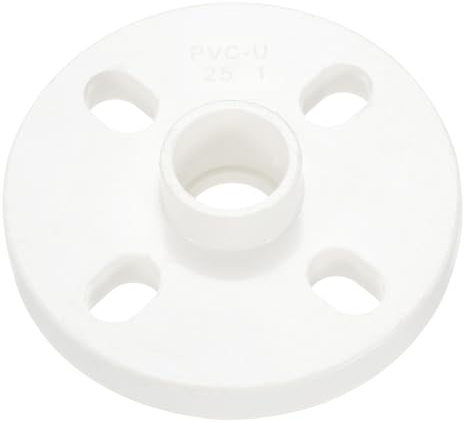 YOKIVE PVC Pipe Fitting, Flange Socket Coupling Connector,White,25-mm/1