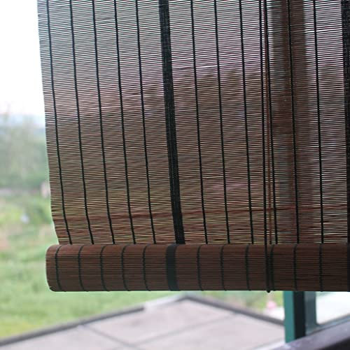 Stores enroulables imperméables en bambou pour terrasse, jardin, tonnelle, pergola, balcon, porche, abri d'auto – Stores enroulables d'extérieur avec fonction d'intimité