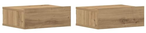 vidaXL Hängende Nachttische 2 STK. Artisan-Eiche 40x32x15 cm
