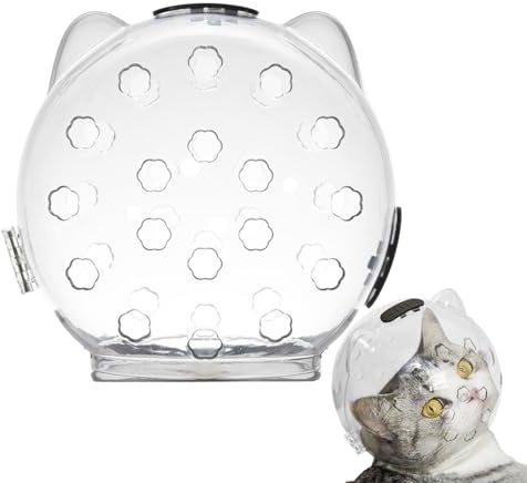 Kattmunskydd för nagelklippning - katthuvudskydd för grooming, bubbelnos för katter | kattbadmunstycke, kattbad munkorg, rakning munkorg, grooming huvudbonad