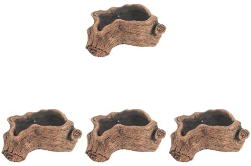 YARNOW 4 Stück Pflanzen Hängender Pflanzer Ästhetisch Künstlicher Baum Selbst Im Freien Ton Saftig Fälschung Gefälscht Gartentöpfe u Outdoor-töpfe Blumen Künstliche Farne Zement