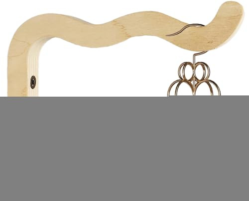 Generisch Pflanzenhalter Wand, Wandhaken Holz, Blumenampel Halterung, Pflanzen Wandhalterung, Pflanzenhaken Wand Haken, Blumenhalter, Windspiele (17x15 cm)