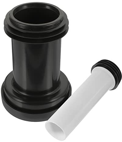 Mipcase 2pezzi Tubo Di Scarico Wc Allungato Nascosto in Pvc Rinforzato Accessorio Bagno Con Tenuta Ermetica Antiodore Facile Da Installare e Resistente Per Sistemi Di Scarico Muro