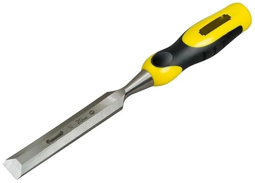 Burin biseauté 20 mm - outil en acier forgé, idéal pour les travaux de précision sur le bois et le métal, robuste et durable. *
