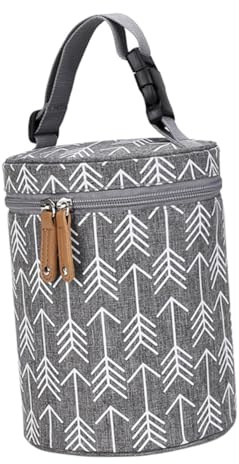 FRCOLOR Isolierte Babyflaschen Tasche Thermobag mit Temperaturerhalt Tragbar für Fläschchenaufbewahrung und Kinderwagenbefestigung