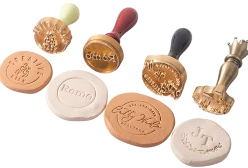 Personalisierter Keramikstempel – Personalisierter Keramikstempel für Ton, Polymer-Ton, Buchstaben-Logo-Stempel, Messing-Töpferwerkzeuge, Signaturformen, Geschenk für Töpfer