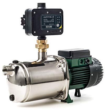DAB EuroInox 40/80 M + Control-D Hauswasserautomat- 7.200 L/Std. - 1480W - Förderhöhe 59 m - Rostfreier Stahl - Gartenpumpe - Bewässerung