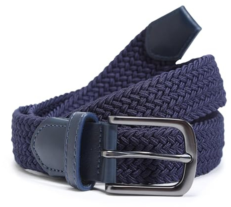OAKLOVE Elastischer Gürtel Herren & Damen, Flechtgürtel ohne Löcher 35mm | Stufenlos verstellbar. Zinklegierung – leicht & stabil. Formstabil – kein Ausleiern. Für dauerhaften Tragekomfort