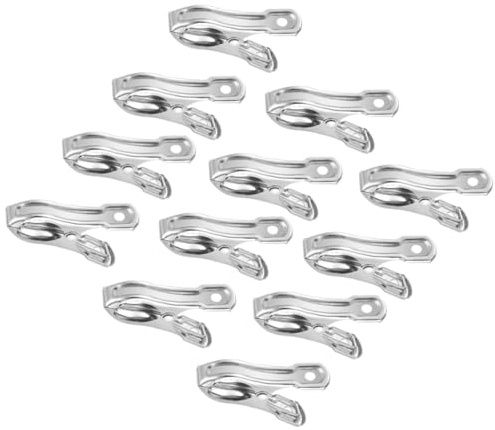 jojofuny Greenhouse Clamps 20Pcs Stainless Steel for Windproof Sunshade Net and Banner Frame Fixing Clips for Garden and Horticulture Use