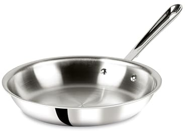 All-Clad 4110 Stainless Steel Tri-Ply Bonded Dishwasher Safe Fry Pan Cookware, 10-Inch, Silver