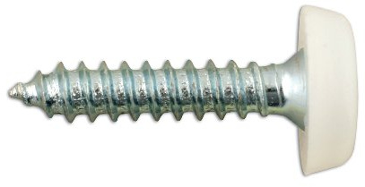 Connect 31546 Number Plate Screw White No 10 x 1 100pc