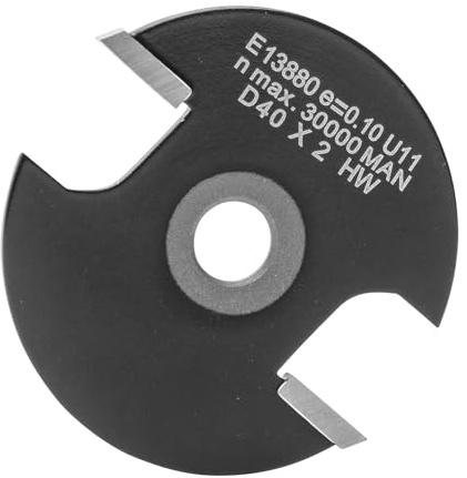 ENT 13880 Scheibennutfräser HW, Schaft (S) 6,35 mm, Durchmesser (D) 40 mm, NL 2 mm