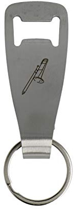 Art of Music Flaschenöffner-Schlüsselanhänger Posaune - Schönes Geschenk für Musiker