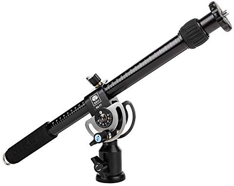 Sirui HA-77 Teleskop-Auslegearm (Horizontalarm 77 cm mit Lasthaken, Belastbar bis 5 kg) schwarz